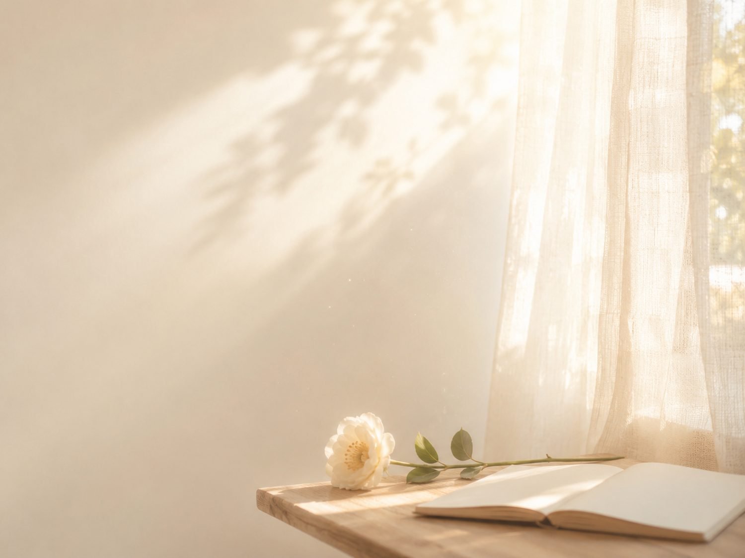 Soft morning light through a window